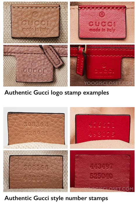 genuine Gucci tags